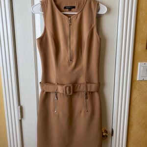 ABS size 4 dress. Tan